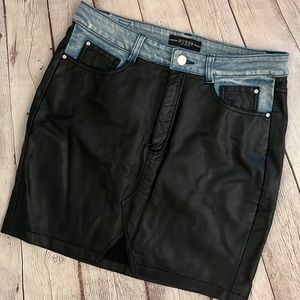 Guess Faux Leather Skirt